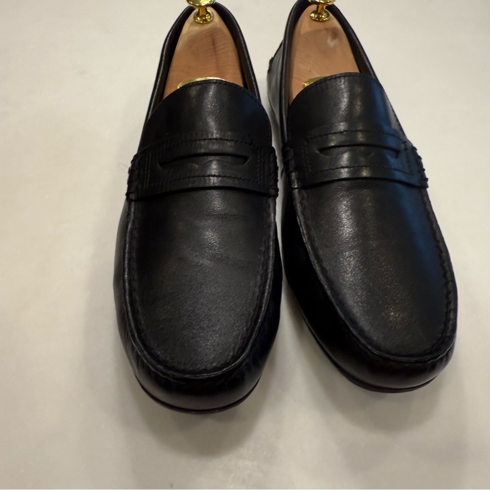 Coach Men’s Leather Driving Loafers Black Leather Sz 12D NEW - Picture 3 of 11